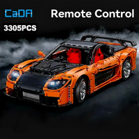 Cada C61502 Nouveau Kit de Modélisme MOC Voiture de Course 1:8 Télécommandée, Cadeau d'Assemblage pour Adultes, Ensembles de Blocs de Construction 3182 Pièces