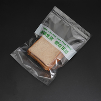 Sachets transparents sur mesure refermables avec fermeture éclair pour le pain, les pains de mie, les céréales et les produits de boulangerie