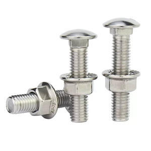 A2 Stainless Steel M5 M6 M8 X 40mm <strong>M10</strong> M12 M14 <strong>Coach</strong> <strong>Bolt</strong> Square Neck Mushroom Round Head Carriage <strong>Bolt</strong> and Flange Nuts - Product Image 3