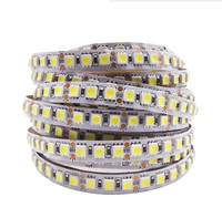 Bande lumineuse LED 5050 IP20, contrôle par application, synchronisation musicale, DC 12V, CRI élevé 90, blanc chaud 3000K, pour fêtes et bars