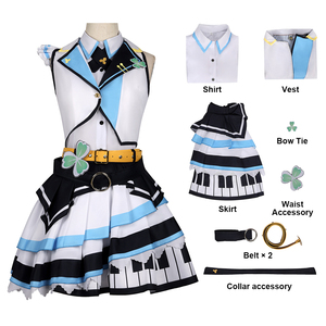 Traje de Actuación Musical para Mujer Adulta, Directo de Fábrica, Color Vibrante con Acentos de Piano, Material de Poliéster, Personalizable - Product Image 3