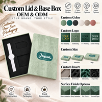 Boîte d'emballage rigide personnalisée OEM pour montre, avec plateau en mousse EVA découpé, couvercle et base, coffret cadeau pour montre, bracelet, kit d'outils, présentoir de magasin de détail