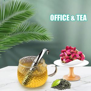 Infuseur à thé en acier inoxydable à mailles fines, écologique, portable, pour thé en feuilles - Product Image 5