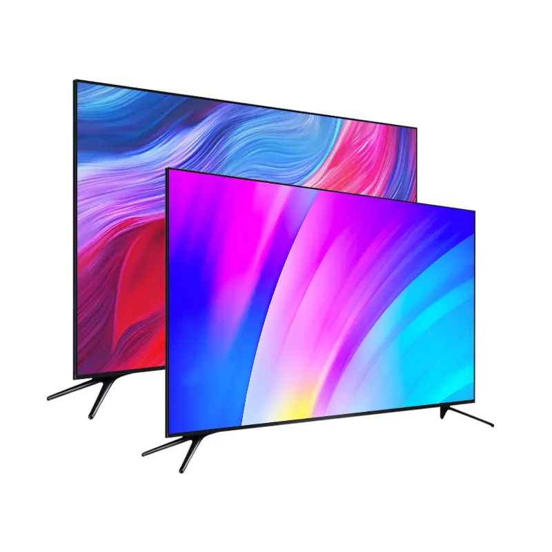 Fabrika fiyat OEM/ODM TV paramparça dayanıklı temperli cam 43 50 inç Normal LED TV 55 65 75 85 inç FHD UHD Android akıllı Tv