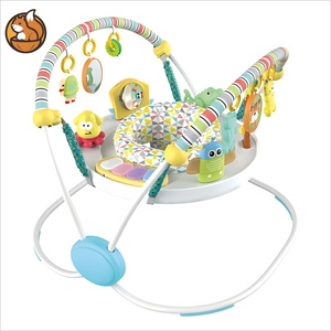 Adjustable Height Multifunctional Baby V-Shaped <strong>Jumper</strong> and Activity Center Jumping Chair with Plastic Frame - Product Image 4