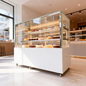 Exhibidor Refrigerado Comercial para Pasteles con Puerta <span class=keywords><strong>de</strong></span> <span class=keywords><strong>Vidrio</strong></span>, Equipo <span class=keywords><strong>de</strong></span> Refrigeración para Pastelería, Vitrina Refrigerada para Frutas y Pasteles - Product Image 4