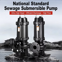 Pompe submersible anti-colmatage série WQ, pompe électrique submersible en fonte pour eaux usées, pour le rejet des eaux usées, OEM