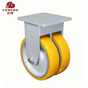 High Dynamic Load 12/16 Inch 7T/10T Anti-Shock Caster Aerospace Manufacturing Extra Heavy Duty Caster Steel Core <strong>PU</strong> <strong>Polyurethane</strong> - Product Image 4