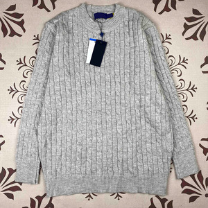 Maglione Pullover Invernale da <span class=keywords><strong>Uomo</strong></span> a Collo Tondo con Ricamo, Maniche Lunghe, Lavorazione a Trecce, Comodo e alla Moda - Product Image 3