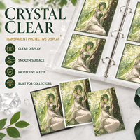 Protège-cartes de collection personnalisés de qualité supérieure, transparents, brillants, mats, antidérapants, taille standard, design style anime personnages elfes pour cartes TCG