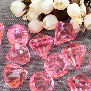 Acrylic <b>Beads</b> Round Brilliant Cut 73-74T For Jewelry Making - Product Image 1