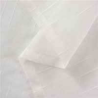 Rideaux en tulle blanc doux et de qualité à faible MOQ pour la décoration intérieure du salon