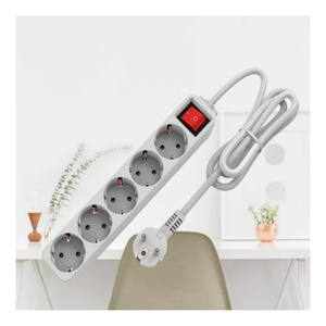 Europe GS CE RoHS Certificate 5 Ways Outlets Power Strip Socket Surge Protector Socket Extension Power <b>Cords</b> Sockets and Switch - Product Image 5