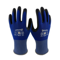 Gants de travail de sécurité Yokii 18G en nylon et PU, gants de protection en caoutchouc pour le jardin, gants de travail enduits de PU