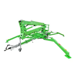 Trailer người đàn ông nâng Nhà cung cấp Boom Lift towable Cherry picker với 360 tháp pháo