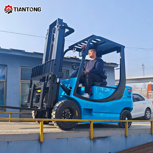 Forklift Listrik Baterai Lithium 3 Ton dengan Side Shift Stacker untuk Transportasi Kargo Berat Industri Kontainer - Product Image 2