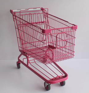 थोक गुलाबी रंग का जर्मन स्टेट सुपरमार्केट शॉपिंग कार्ट ट्रॉली की कीमतें - Product Image 1