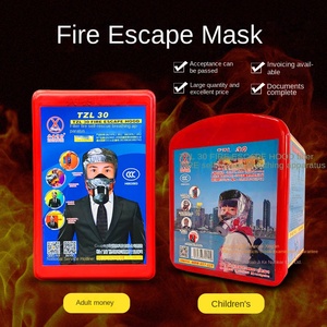 Maschera Antincendio e Antivirus con Certificazione 3C, Respiratore per Auto-Salvataggio in Materiale Composito TZL30 - Product Image 1