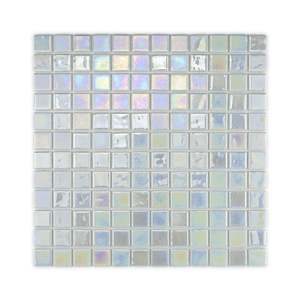 Mosaico Acquaris Jasmin in vetro 15x15 cm con finitura iridescente per pareti e pavimenti - Product Image 4