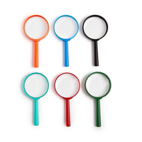 CE/RoHS Certified 5X Plastic Mini Children Magnifying Glass Handheld Cheap Educational Magnifier for School Students Gift