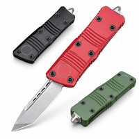 Mini couteau pliant de poche pour l'extérieur, acier inoxydable 440C, lame de 3,0 mm, manche en alliage de zinc, outil de camping multifonctionnel