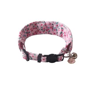 Collier pour chat à fleurs imprimées à dégagement rapide avec clochette pour la vente en gros - Product Image 2