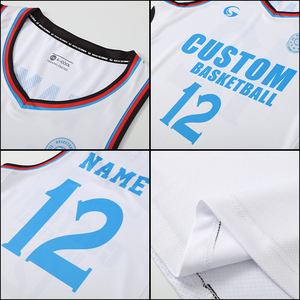 Maglia e pantaloncini da basket personalizzabili all'ingrosso, abbigliamento da basket in rete ad asciugatura rapida, t-shirt sportiva senza maniche da uomo B25030 - Product Image 6