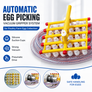 Pinza de Vacío Automática para Recolección de Huevos, para Sistema Neumático de Procesamiento Avícola de 30 Huevos, Ventosa de Silicona para Recoger y Colocar - Product Image 2