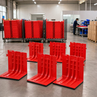 Connecteur d'angle pour barrière anti-inondation incurvée vers l'intérieur en plastique ABS Xianghong XH, panneau de défense contre les inondations portable pour porte de garage et sous-sol