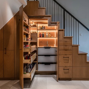Vermont House Design Armarios de cocina completamente modernos Muebles de cocina de estilo de madera Armarios de cocina de China con Isla