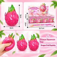 Jouets Squishy en TPR en Forme de Fruits et Légumes Variés, Aliments Simulés, Anti-Stress, à Presser, pour le Jeu et la Relaxation – Vente Directe Usine