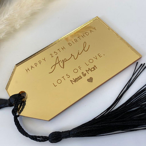 Cá nhân hoá tùy chỉnh <span class=keywords><strong>laser</strong></span> cắt gương acrylic tên thẻ dấu hiệu - Product Image 4