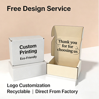 Carton pliable personnalisé pour l'expédition de vêtements, de cadeaux et de colis en vrac, adapté aux envois express par avion.