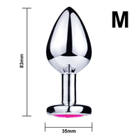 TMM Jouet Sexuel de Luxe en Acier au Design Bijou, Plug Anal pour Stimulation Vaginale, pour Débutants, Adultes, Unisexe, Femmes et Hommes, Couples