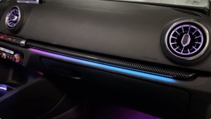 Luce Ambientale LED Auto ZYCELA 12V per <span class=keywords><strong>Audi</strong></span> A3/S3/RS3 <span class=keywords><strong>8V</strong></span> 2013-2020, Kit Interno con Motivo in Fibra di Carbonio per Sportback e Limousine - Product Image 4