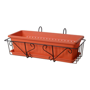 Étagère à plantes rectangulaire moderne et écologique en fer forgé <span class=keywords><strong>pour</strong></span> pots <span class=keywords><strong>de</strong></span> fleurs, panier suspendu <span class=keywords><strong>pour</strong></span> balcon, étagère <span class=keywords><strong>pour</strong></span> hôtel - Product Image 6