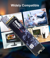 قرص صلب من نوع M.2 NVMe Pcie3.0 GEN3 من المصنع مباشرة، KingSpec NE-XXX بسعات 128 جيجابايت، 256 جيجابايت، 512 جيجابايت، 1 تيرابايت، 2 تيرابايت، بتقنية 3D NAND SSD لأجهزة الكمبيوتر والكمبيوتر المحمول.
