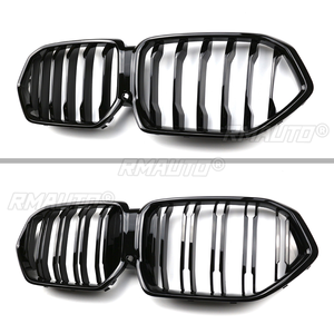 สำหรับ BMW X6 G06 X6M 2020 2021 2022 กระจังหน้ารถยนต์ กระจังคู่ทรงสปอร์ต แบบเส้นคู่ สีดำเงา อุปกรณ์ตกแต่งรถยนต์ - Product Image 2
