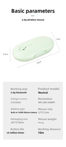 <span class=keywords><strong>Souris</strong></span> de jeu sans fil rechargeable 2,4 GHz, produit phare, optique USB, programmable, rétroéclairée, <span class=keywords><strong>souris</strong></span> de jeu 2,4 GHz multicolores - Product Image 6