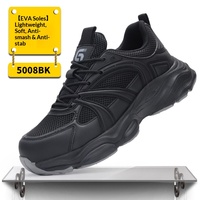 Chaussures de sécurité d'hiver pour hommes avec embout en acier, anti-écrasement, anti-perforation, légères, tige en PVC, coque en PU/KPU, pour chantier