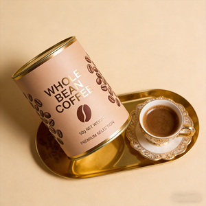 Emballage en baril en papier écologique, recyclable et compostable en vrac avec estampage évanescent <span class=keywords><strong>pour</strong></span> grains de café biologiques de spécialité - Product Image 2