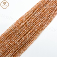 Haute Qualité Pierre Naturelle Doré Classique Soleil Rond Perles Coupées À Facettes pour Faire Des Bracelets Colliers En Gros Usine
