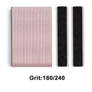 Lime à ongles <span class=keywords><strong>pas</strong></span> chère, noire, 180/240, dégradé, forme croissant/diamant/rectangle/<span class=keywords><strong>banane</strong></span>, huit formes, mini, courte, 9 cm, limes à ongles noires - Product Image 5