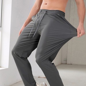 <span class=keywords><strong>Pantaloni</strong></span> <span class=keywords><strong>neri</strong></span> in seta ghiaccio, <span class=keywords><strong>pantaloni</strong></span> lunghi casual <span class=keywords><strong>estivi</strong></span> ad asciugatura rapida, <span class=keywords><strong>pantaloni</strong></span> sportivi in tinta unita, unisex - Product Image 1