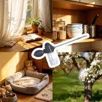 Pulvérisateur anti-parasites pour jardin et maison, pièges solides en plastique anti-termites et anti-punaises de lit avec 3 buses, longueur réglable, dépoussiéreur