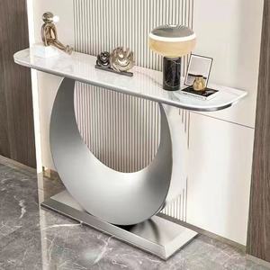 Nuovo Tavolo Console Moderno in Metallo Ecologico per Ingressi Stretti, Appartamenti, Officine e Soggiorni - Product Image 1