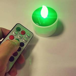 Led Remote Control Candle <b>Tealight</b> Color Changing Flickering Timer Home Decoration - Product Image 1