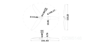 FPV-5146 5-इंच <span class=keywords><strong>3</strong></span>-ब्लेड पीसी प्रोपेलर ने उच्च गति टिकाऊ प्रोप्स 2cw और 2ccw <span class=keywords><strong>2</strong></span> जोड़े भागों को Fpv फ्रीस्टाइल प्लास्टिक ड्रोन के लिए - Product Image 4