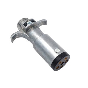 Conector de Enchufe para Remolque, 6 Pines, Redondo, Metálico, para Sistemas Eléctricos de RV - Product Image 1