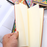 5D diamant peinture cahier bricolage Figures religieuses fleur A5 journal livre cadeau spécial en forme de diamant broderie carnet de notes